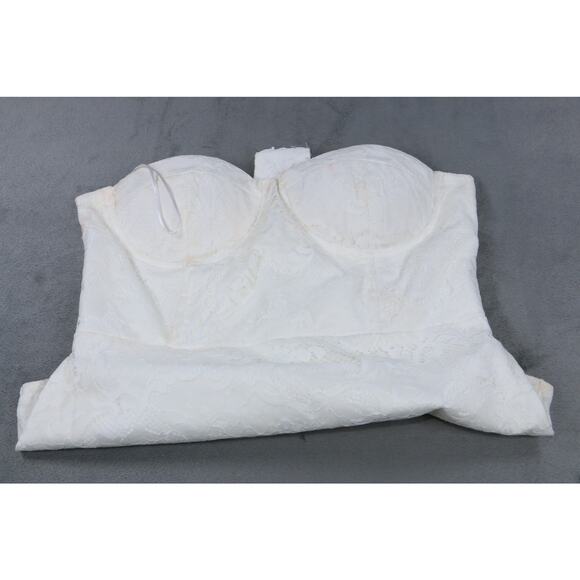 Ivory & Chain Lace Corset Bodysuit Women's White Floral Lace Size 8 NWT - Picture 14 of 15